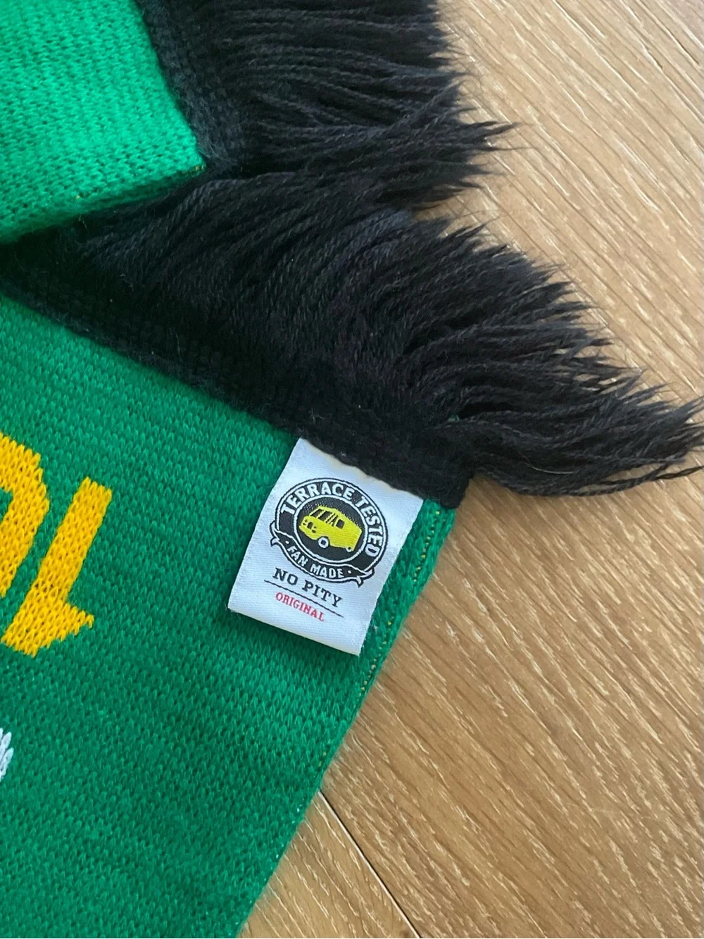 Portland Timbers Army No Pity Scarf MLS Soccer PTFC Green White Rose Section 107